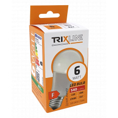 LED žárovka Trixline 6W 540lm E27 A60 teplá bílá