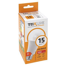 LED žárovka Trixline 15W 1350lm E27 A65 teplá bílá