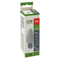 LED žiarovka Trixline 6W E27 C35 neutrálna biela