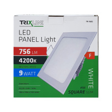LED panel TRIXLINE TR 158S 9W, čtvercový vestavný 4200K