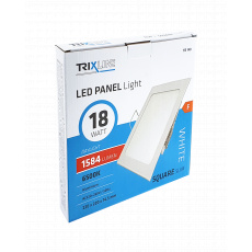 Podhľadové LED svietidlo TRIXLINE – štvorcové 18W studená biela