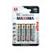 Alkalická mikrotužková 1,5V batéria BC MAXIMA LR6/4BP