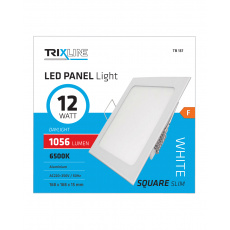 Podhľadové LEDsvietidlo TRIXLINE – štvorcové 12W studená biela