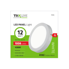 Podhľadové LED svietidlo TRIXLINE – prisadené guľaté 12W neutrálna biela