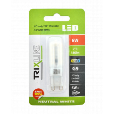 LED žiarovka BC TR 6W G9 neutrálna biela