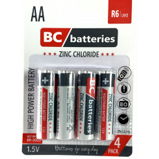 Zinkochloridová 1,5 tužková batéria R6/4P
