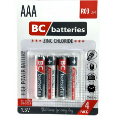 Zinkochloridová 1,5 tužková batéria R03/4P