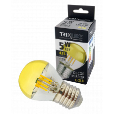 LED žiarovka Trixline DECOR MIRROR P45, 5W GOLD