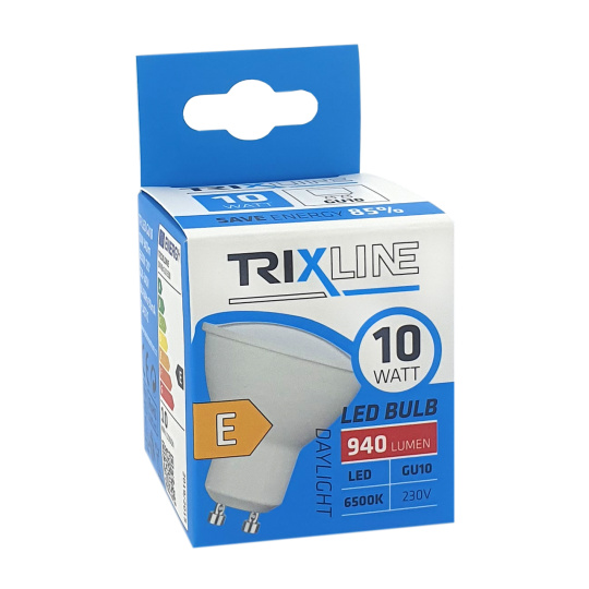 LED žiarovka Trixline 10W 940lm GU10 studená biela