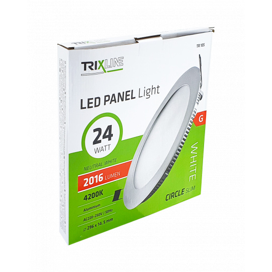 LED panel TRIXLINE TR 105 24W, kruhový vstavaný 4200K