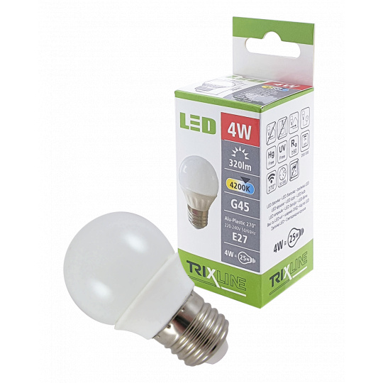 LED žiarovka BC TR 4W E27 G45 neutrálna biela