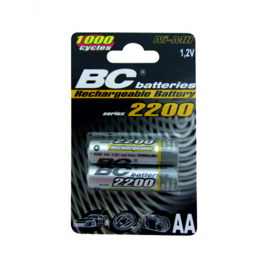 Nabíjateľná 1,2V tužková batéria BCR6/2200/2BP 