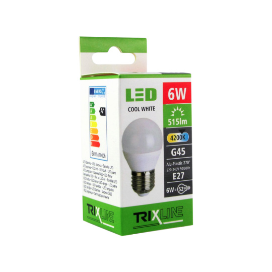 LED žiarovka BC TR 6W E27 G45 neutrálna biela