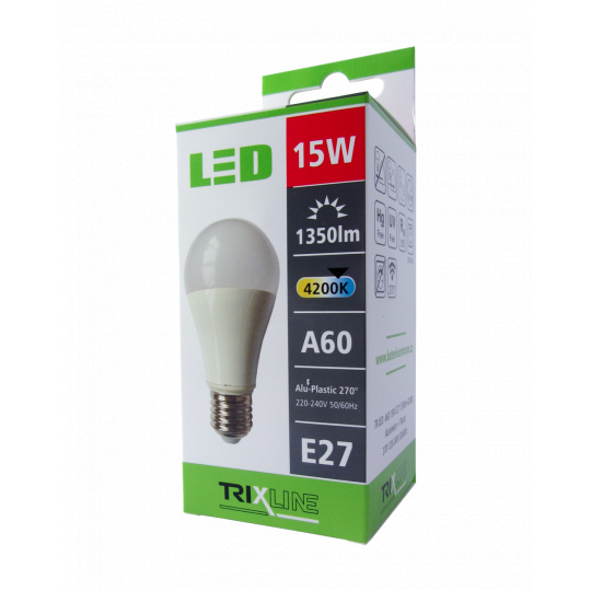 LED žiarovka BC TR 15W E27 A60 neutrálna biela