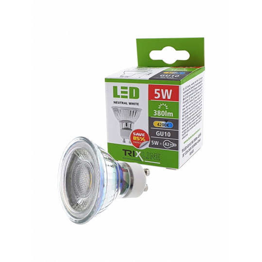 LED žiarovka Trixline 5W GU10 neutrálna biela